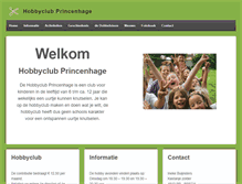 Tablet Screenshot of hobbyclubprincenhage.nl